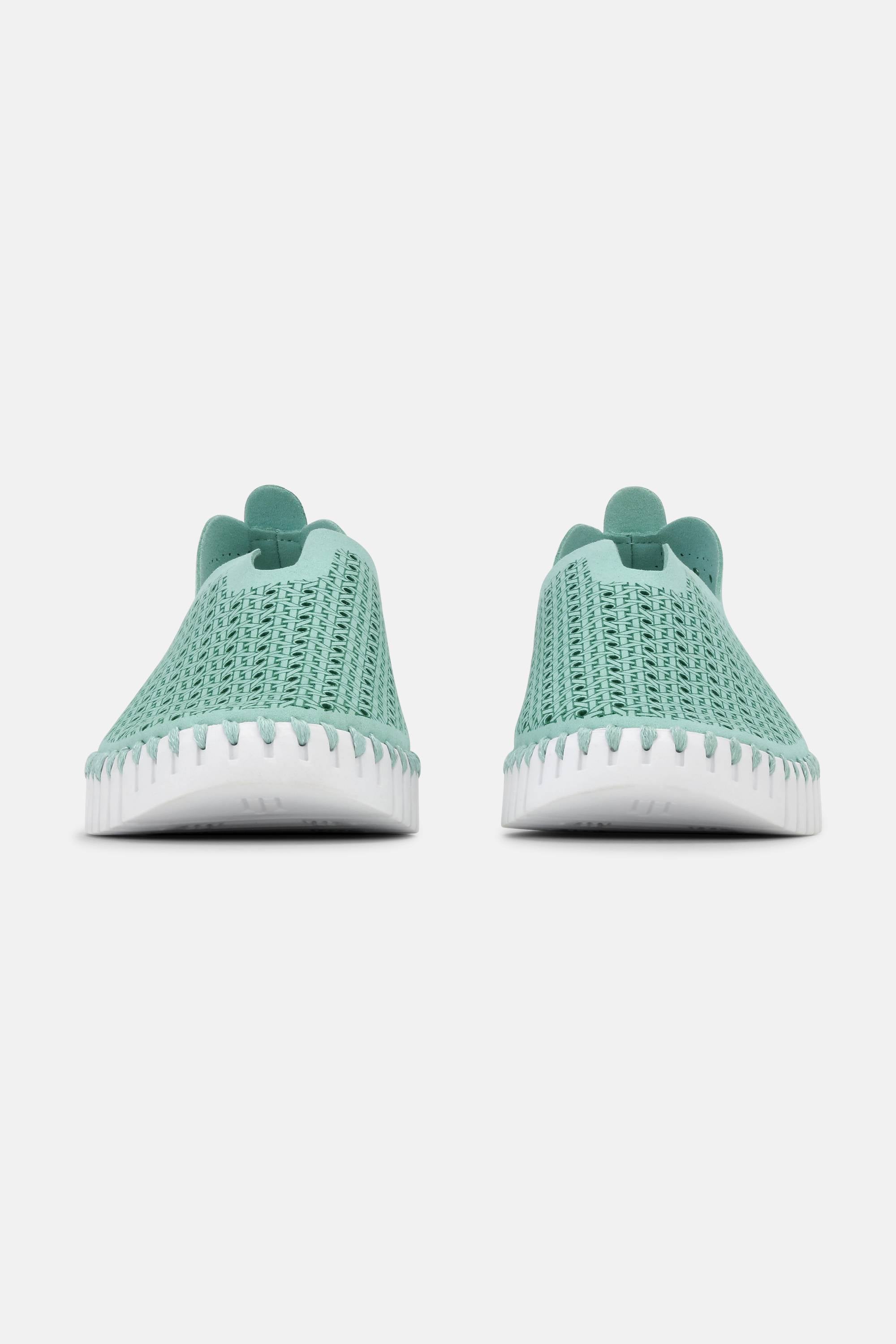 Tulip Slipper - Aqua Sky White